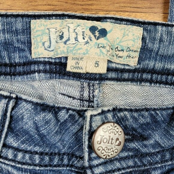 Jolt Brand Womens Blue Denim Distressed Skinny Jeans Size 5 (30x26) EUC - Picture 7 of 7